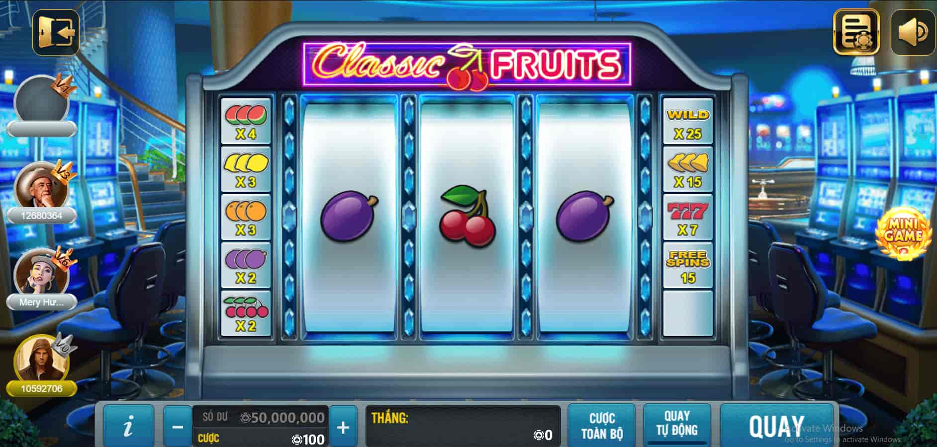 Quay Slot Với Sự Đặc Sắc Của 123B Classic Fruits